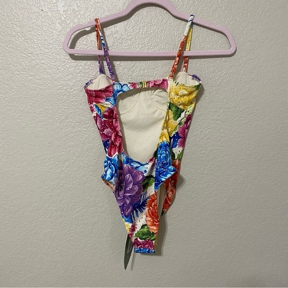 Farm Rio Chita Rainbow One Piece Swimsuit Bathing Suit Swim - Picture 5 of 7